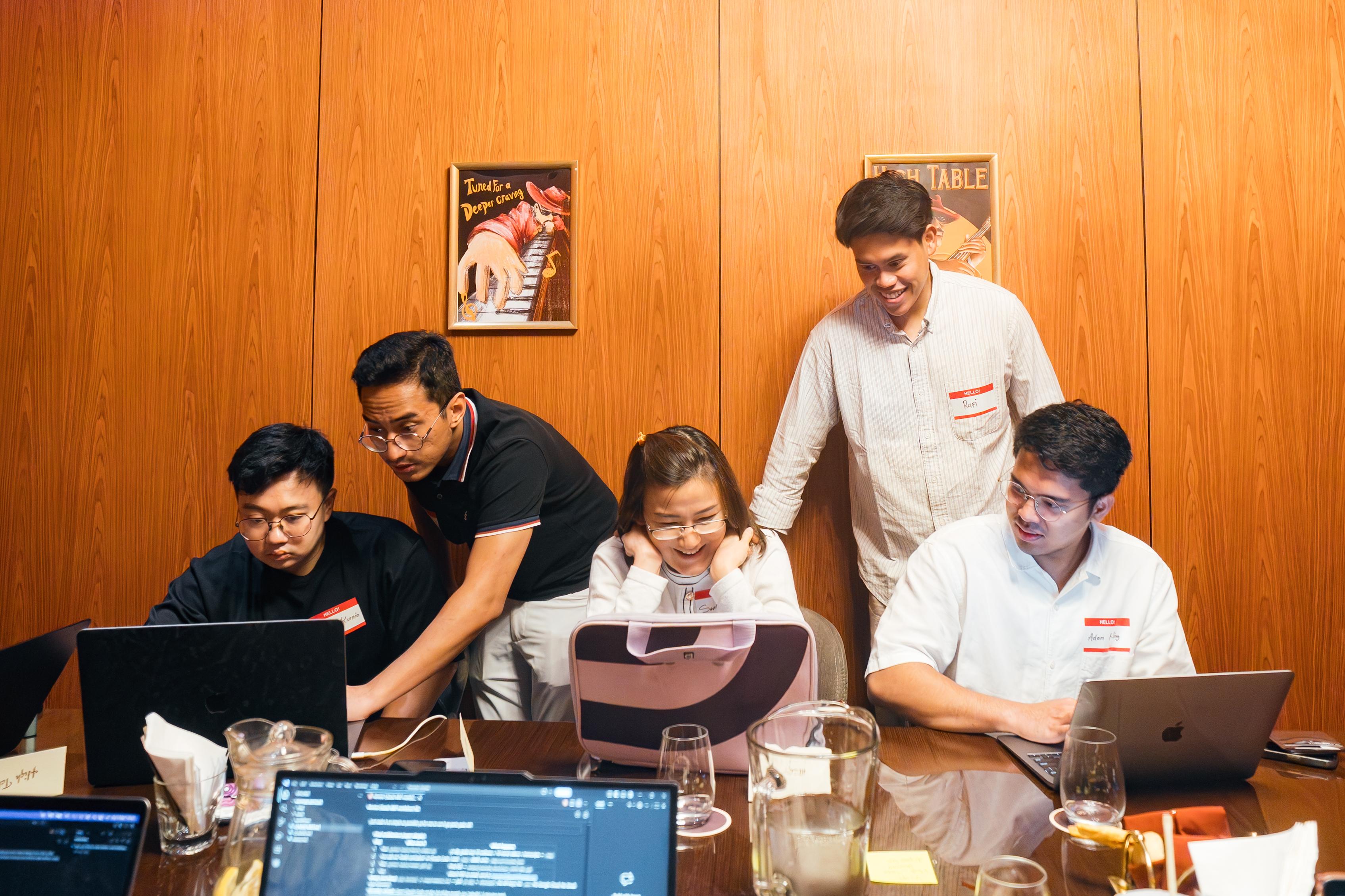 AI Agent workshop in session, hands-on training